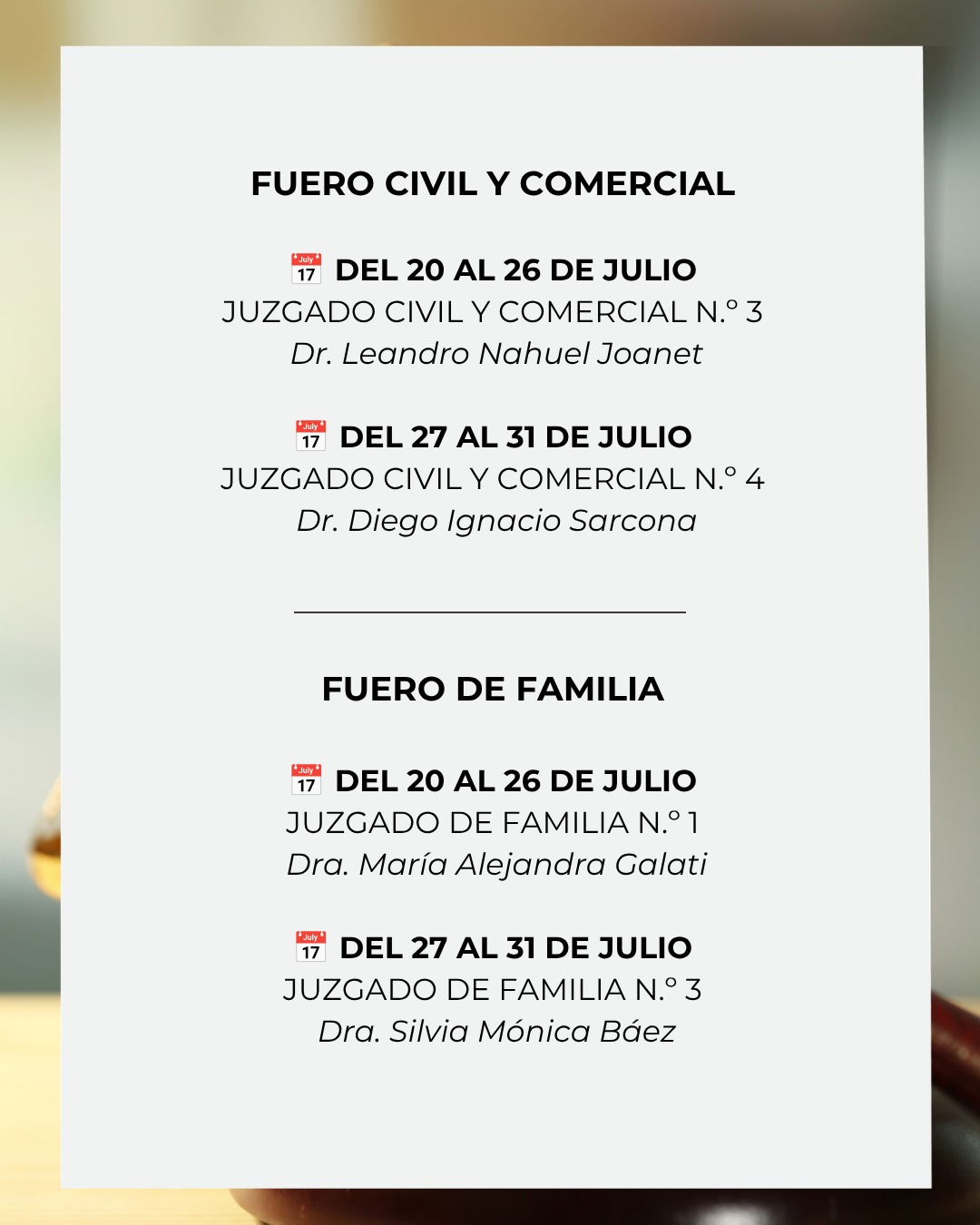 Feria Judicial