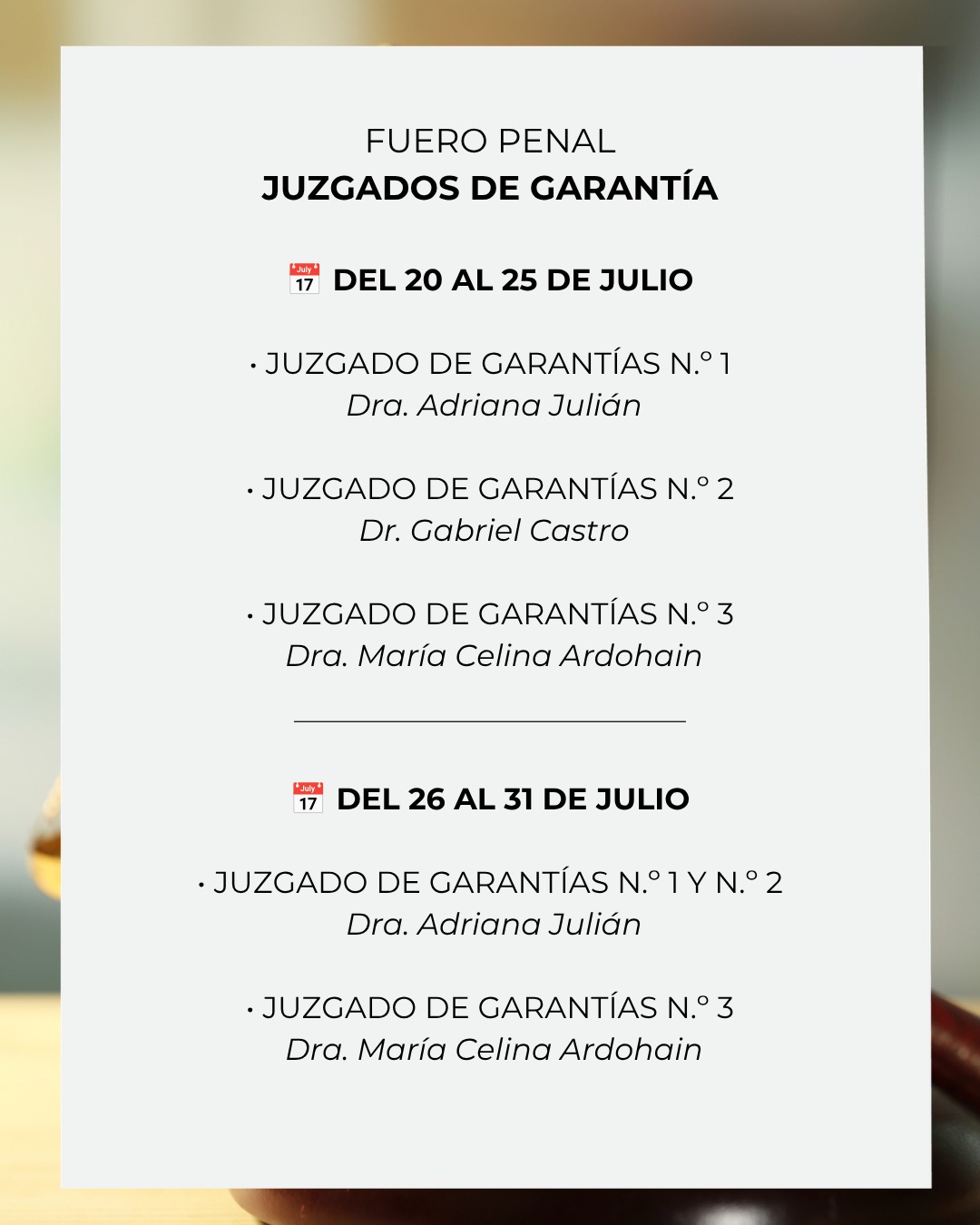Feria Judicial