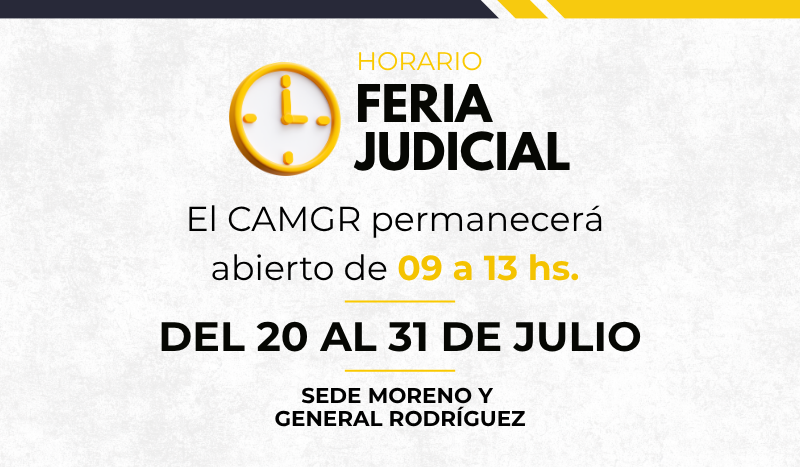 Horario Feria Judicial