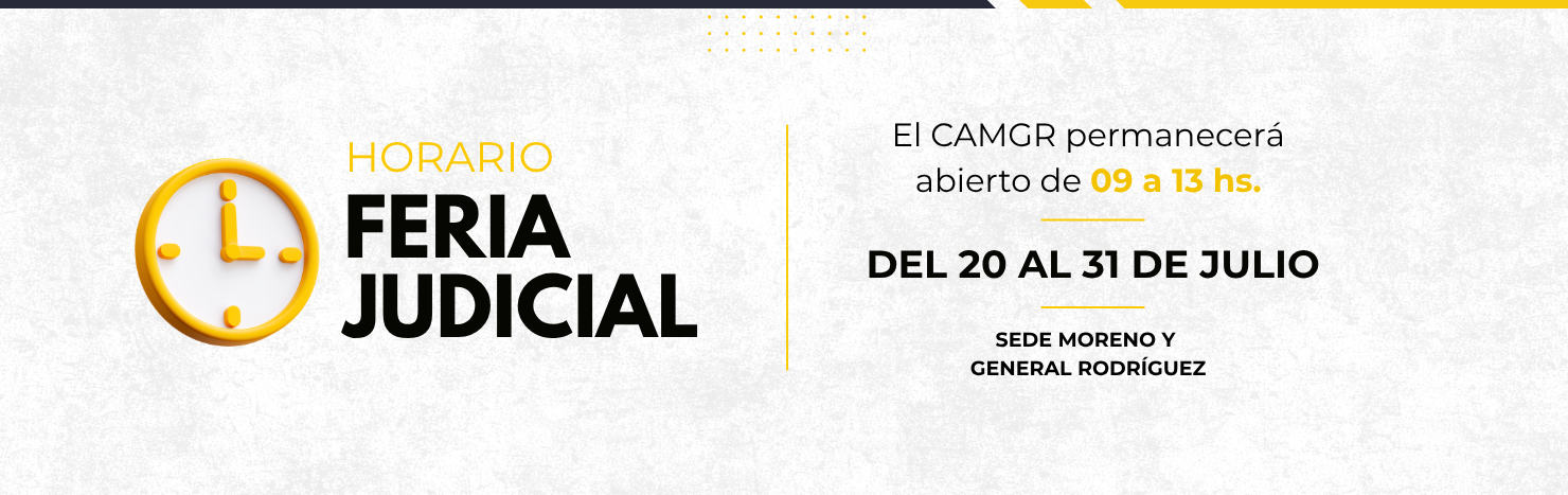 Horario Feria Judicial